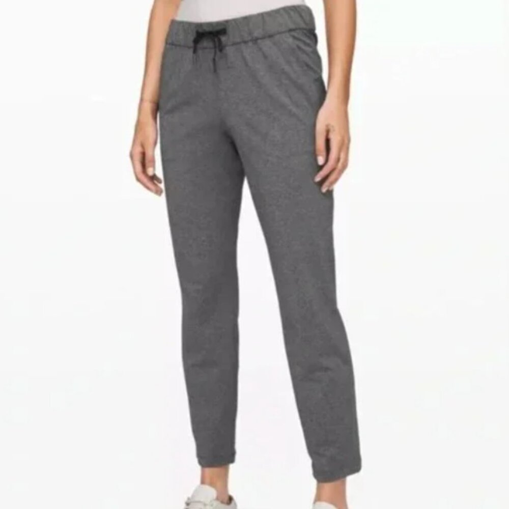 Lululemon Women’s On The Fly Pants Joggers Drawstring Gray
